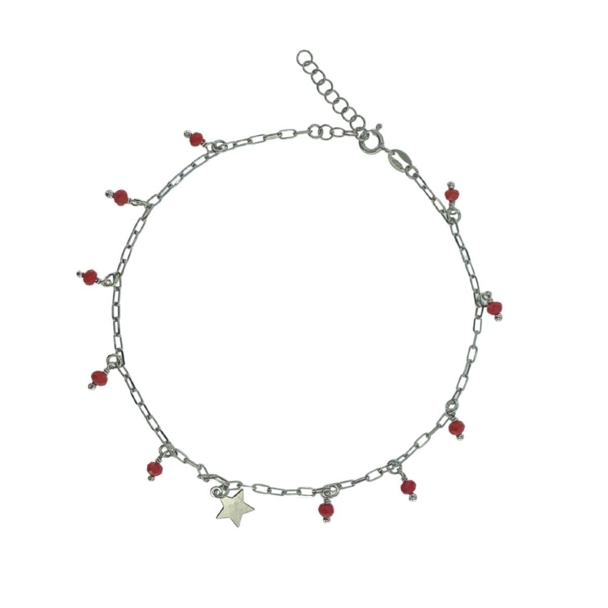 Bracelet De Cheville Argenté - 26 Cm De Long - Occasion Bon état